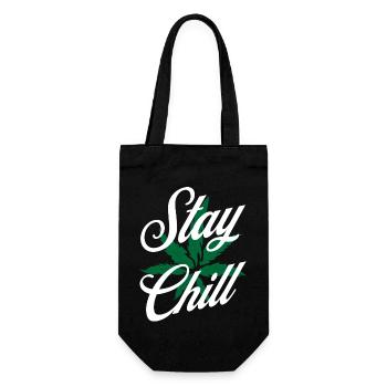 Stay Chill Marijuana - Gift Bag for Bottles - black - Front