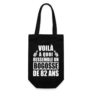 bogosse de 82 ans / cadeau anniversaire 82 ans - Sac à bouteille - noir - Devant