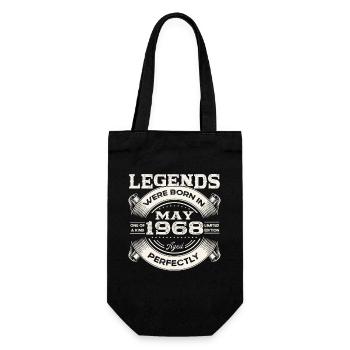 55e anniversaire Homme May né en 1968 Légendaire - Sac à bouteille - noir - Devant