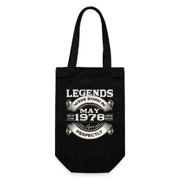 45e anniversaire Homme May né en 1978 Légendaire - Sac à bouteille - noir - Devant