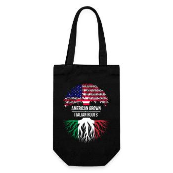 CULTIVÉ AUX ÉTATS-UNIS AVEC DES RACINES ITALIENNES - Sac à bouteille - noir - Devant