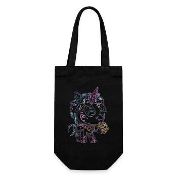 Unicorn Unicorn - Fantasy - Magic - Fairy Tale - Gift Bag for Bottles - black - Front