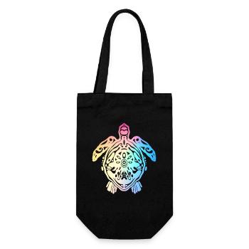 Turtle Sea Turtle Tortoise - Gift Bag for Bottles - black - Front