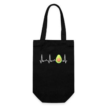 Avocat Fruits Végétalien Végétarien Vegan Avocats végétaliens - Sac à bouteille - noir - Devant