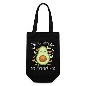 Avocado Frucht Vegan Vegetarier Veganer Avocados - Geschenkbeutel für Flaschen - Schwarz - Vorne