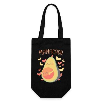 Avocado Frucht Vegan Vegetarier Veganer Avocados - Geschenkbeutel für Flaschen - Schwarz - Vorne