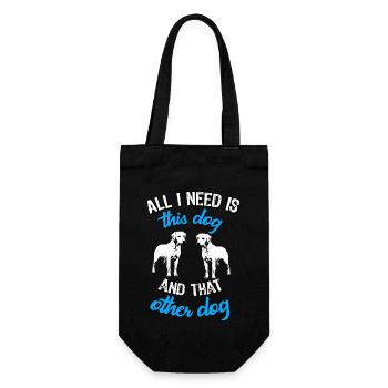 Labrador All I need is this dog and that other dog - Gift Bag for Bottles - black - Front