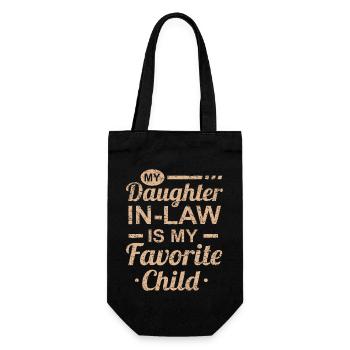 Mothers Day From My Daughter In Law Is My Favorite - Sac à bouteille - noir - Devant