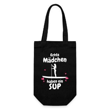 Stand up Paddle SUP Board Surfen Paddling - Geschenkbeutel für Flaschen - Schwarz - Vorne