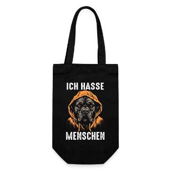 Cane Corso Italiano Hund - Geschenkbeutel für Flaschen - Schwarz - Vorne