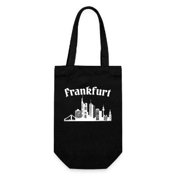 Frankfurt Hessen Deutschland Frankfurter - Geschenkbeutel für Flaschen - Schwarz - Vorne