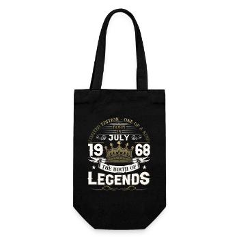 55ème Anniversaire Homme Juillet Millésime 1968 Légendaire - Sac à bouteille - noir - Devant
