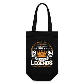 39ème Anniversaire Homme Juillet Millésime 1984 Légendaire - Sac à bouteille - noir - Devant