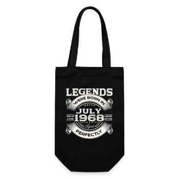 55. Geburtstag Mann legendär Juli Jahrgang 1968 - Geschenkbeutel für Flaschen - Schwarz - Vorne