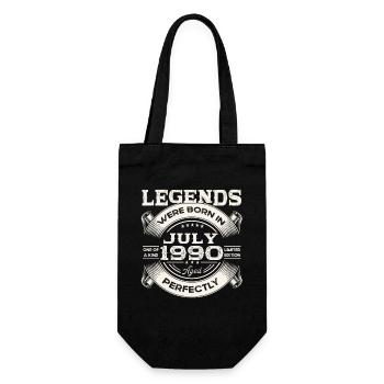 33rd Birthday Man Legendary July Born 1990 - Gift Bag for Bottles - black - Front