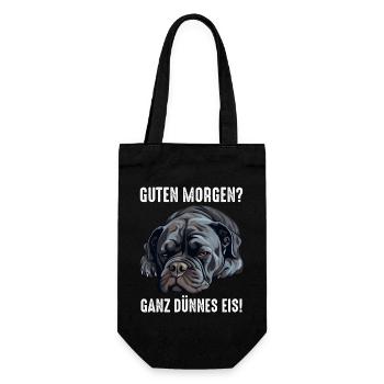 Cane Corso Italiano Hund - Geschenkbeutel für Flaschen - Schwarz - Vorne