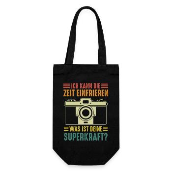 Fotograf Fotografie - Geschenkbeutel für Flaschen - Schwarz - Vorne