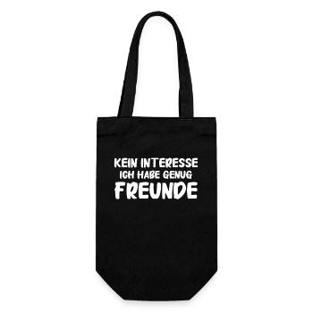 Lustig Witzig Funny Spruch Lustige Bekleidung - Geschenkbeutel für Flaschen - Schwarz - Vorne