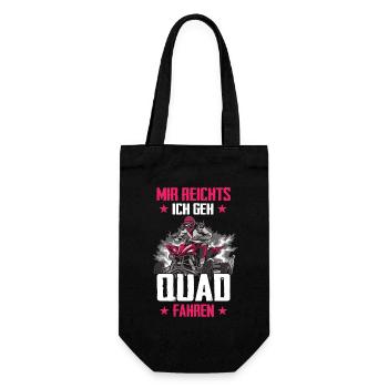 Quad Quadfahrer ATV Quad - Geschenkbeutel für Flaschen - Schwarz - Vorne