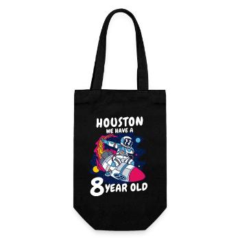 Cadeau 8 ans anniversaire garçon ou fille - Sac à bouteille - noir - Devant