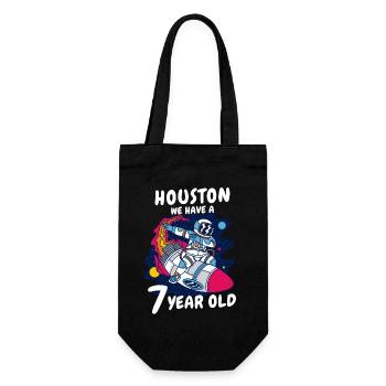 Cadeau 7 ans anniversaire garçon ou fille - Sac à bouteille - noir - Devant