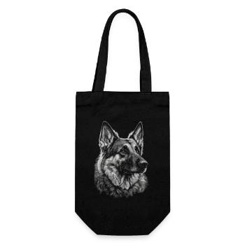German Shepherd Dog Malinois - Gift Bag for Bottles - black - Front