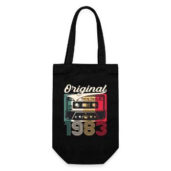 40th Birthday Man August Vintage 1983 Cassette - Sac à bouteille - noir - Devant