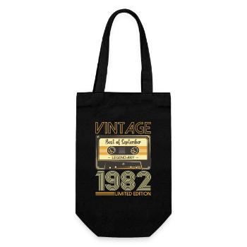 41ème Anniversaire Septembre Millésime 1982 Cassette - Sac à bouteille - noir - Devant
