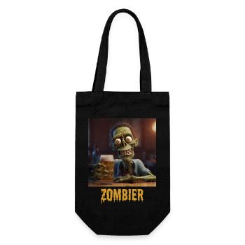 Zombier - Geschenkbeutel für Flaschen - Schwarz - Vorne