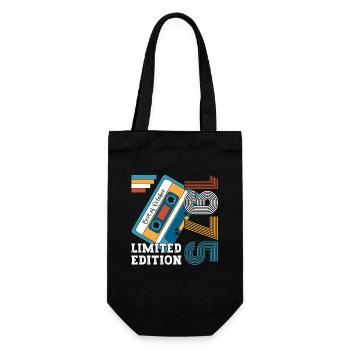48e anniversaire octobre millésime 1975 cassette - Sac à bouteille - noir - Devant