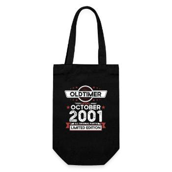 22ème anniversaire voiture classique octobre millésime 2001 - Sac à bouteille - noir - Devant