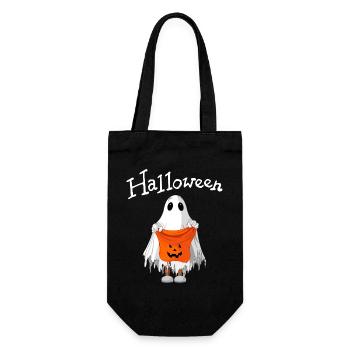 halloween, fantôme, fête d'halloween - Sac à bouteille - noir - Devant