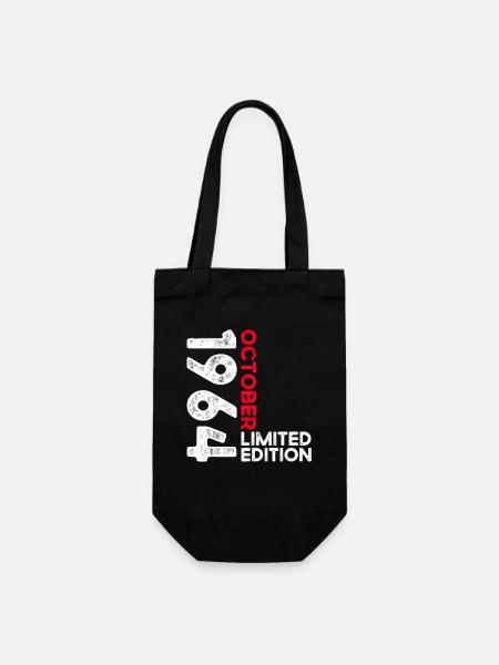 59. Geburtstag Mann Original Oktober Jahrgang 1964 - Geschenkbeutel für Flaschen - Schwarz