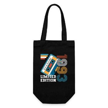 30th Birthday November Vintage 1993 Cassette - Gift Bag for Bottles - black - Front