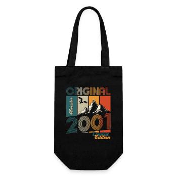 22nd Birthday Original November Vintage 2001 - Gift Bag for Bottles - black - Front