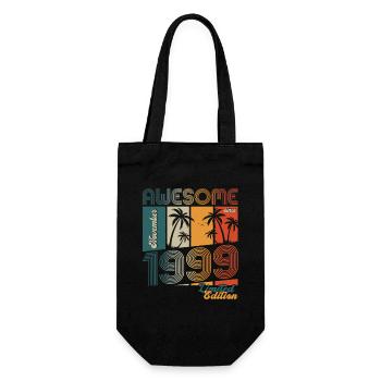 24. Geburtstag Awesome November Jahrgang 1999 - Geschenkbeutel für Flaschen - Schwarz - Vorne