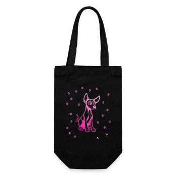 Doberman Pinscher with small paws - Gift Bag for Bottles - black - Front