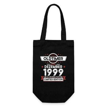 24th Birthday Classic Car December Vintage 1999 - Gift Bag for Bottles - black - Front
