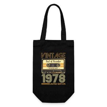 45e anniversaire Cassette décembre Vintage 1978 - Sac à bouteille - noir - Devant