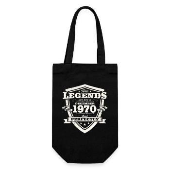 Décembre Vintage 1970 53ème Anniversaire Vintage - Sac à bouteille - noir - Devant