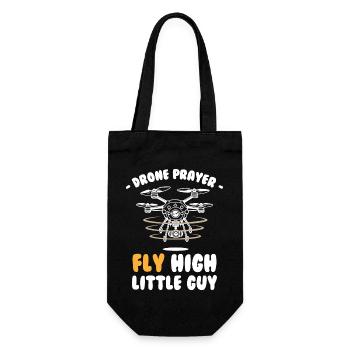 Drone Prayer Fly High little Guy - Geschenkbeutel für Flaschen - Schwarz - Vorne