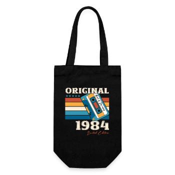 40e anniversaire Cassette janvier Vintage 1984 - Sac à bouteille - noir - Devant