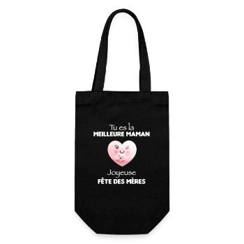 Tu es la meilleure maman je t'aime pour la vie - Sac à bouteille - noir - Devant