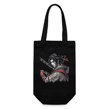 Samurai Spirit: Alte Kunst des Schwertes - Geschenkbeutel für Flaschen - Schwarz - Vorne