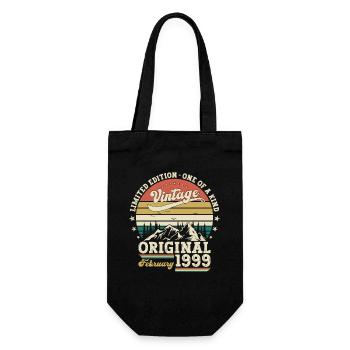 25e anniversaire Original Février Année 1999 - Sac à bouteille - noir - Devant