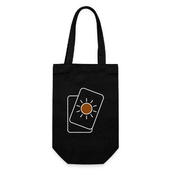 SUN CARD , SUN CARD GAME - Gift Bag for Bottles - black - Front