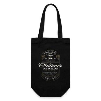 80e anniversaire mari Vintage février Vintage 1944 - Sac à bouteille - noir - Devant