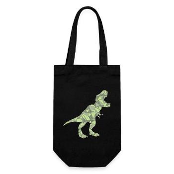 TREX Geometric Dinosaur - Gift Bag for Bottles - black - Front