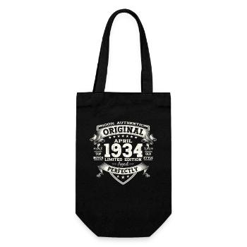 90e anniversaire mari Original avril Vintage 1934 - Sac à bouteille - noir - Devant