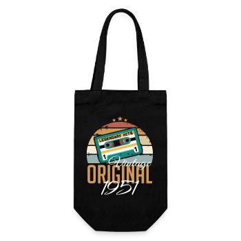 Vintage 1951 Born Original 1951 Birthday - Gift Bag for Bottles - black - Front